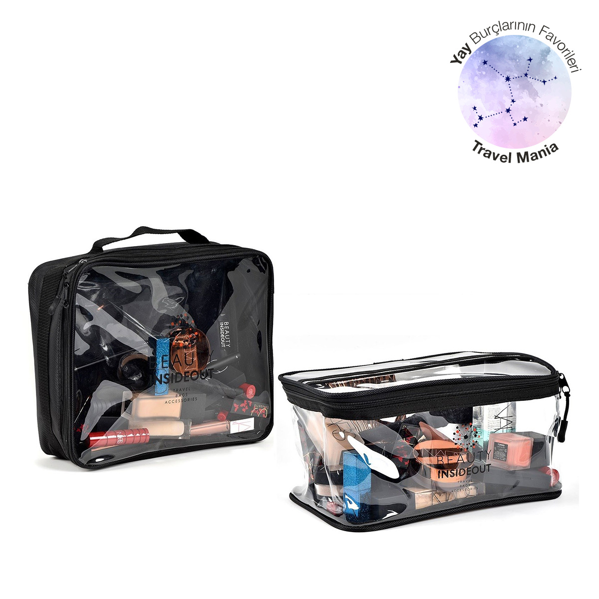 BEAUTY INSIDEOUT Beauty Insideout Travel Lover Duo Bag - Makyaj Çantası - %25 İndirim