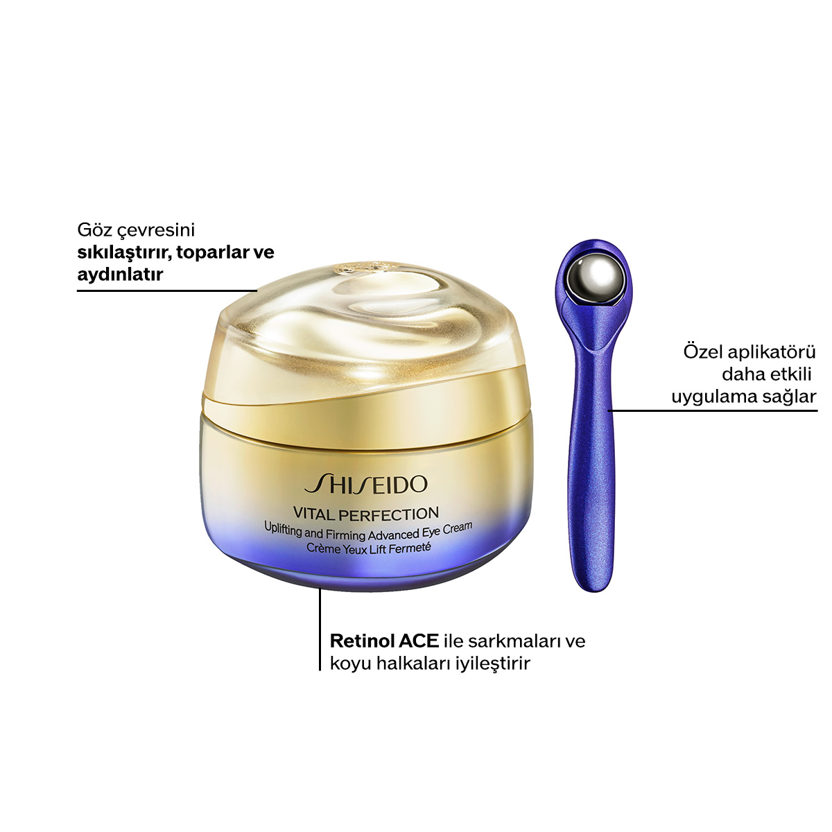 Shiseido Vital Perfection Uplifting & Firming Advanced Eye Cream - Göz Çevresi - %20 İndirim | Makyaj Trendi