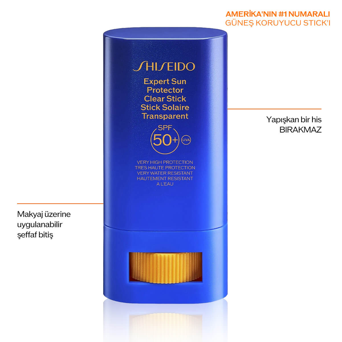 Shiseido Expert Sun Protector Clear Stick Spf50+ - Yüz Güneş Bakımı