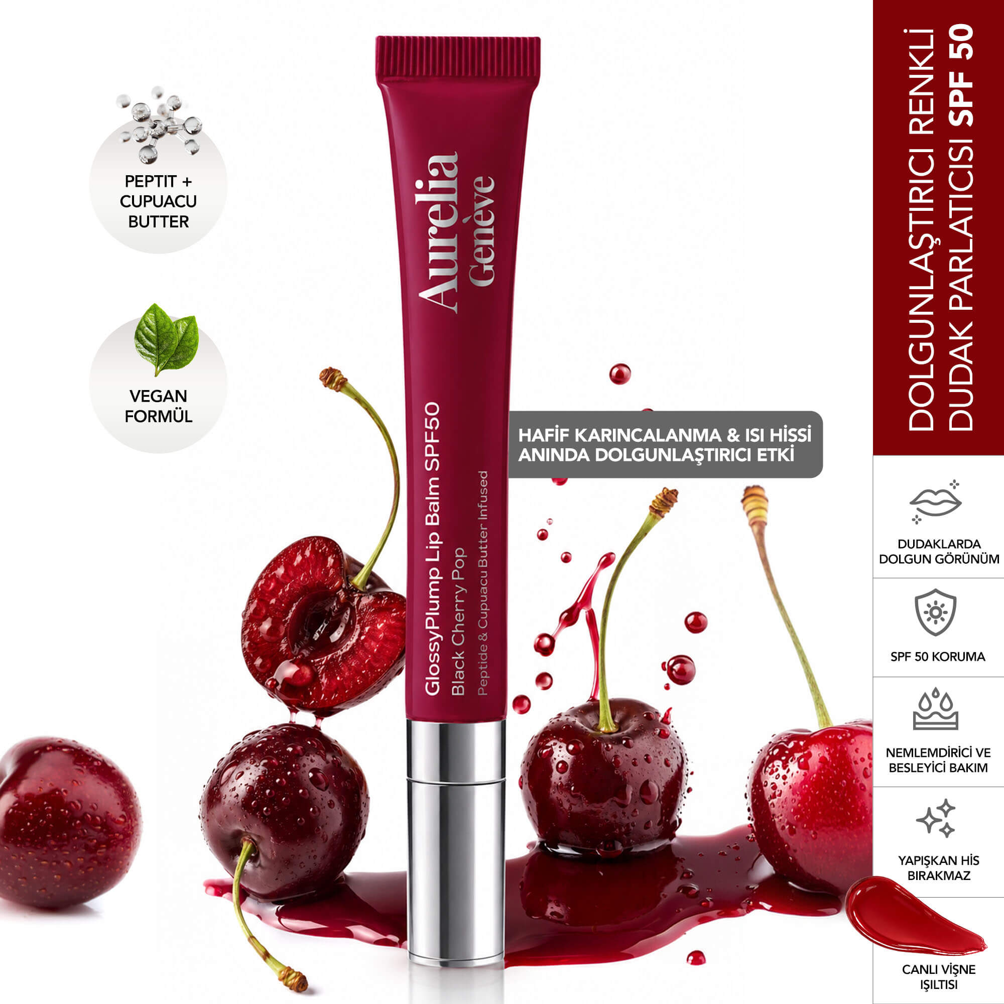 AURELIA GENÈVE Aurelia Genève Glossy Plump Lip Balm Spf50 - Lip Balm - %20 İndirim